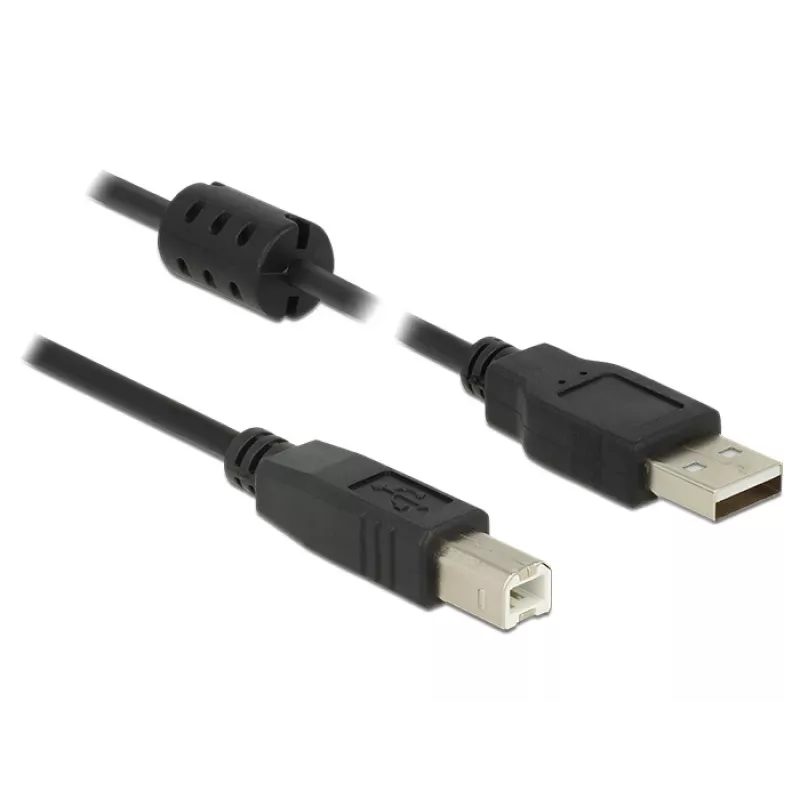 USB-kaapeli DeLOCK 2m USB 2.0-A USB 2.0-B musta