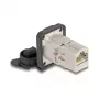 DeLOCK 67061 D-tyypin RJ45 Cat.6A STP kojerasia suojakannella, IP66