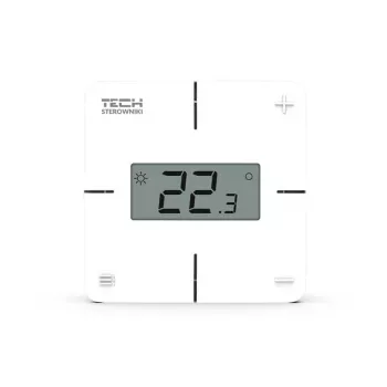 Langaton huoneohjain Tech Controllers R-8X, mekaaninen, valkoinen