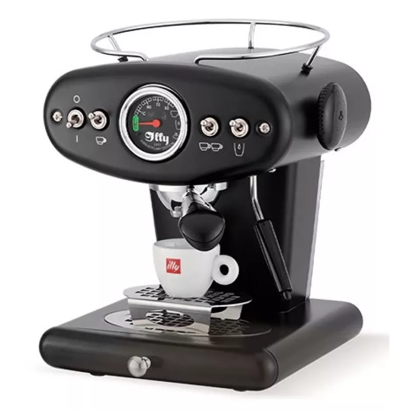 illy X1 Anniversary Machine kahvijauheelle ja E.S.E.-padeille (musta)