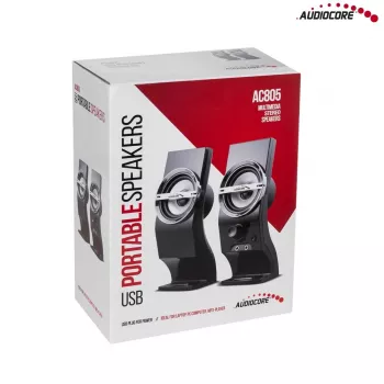 Audiocore AC805 stereokaiutin 2.0 PC 6W musta