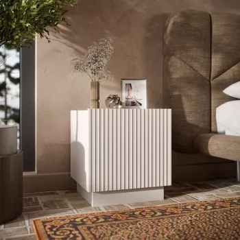 Yöpöytäsarja Cama meble LIVERTI 2 kpl, 45×42×47 cm, cashmere-väri, MDF ja lastulevy