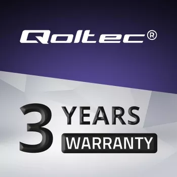 Qoltec 51025 virtalähde/jännitemuunnin sisäkäyttöön musta