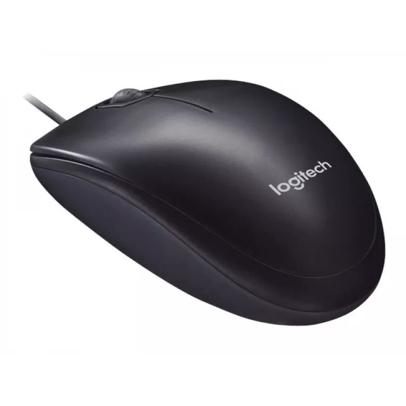 Logitech M90 johdollinen optinen toimistohiiri — 1000 DPI, molempikätinen, USB Type-A, musta