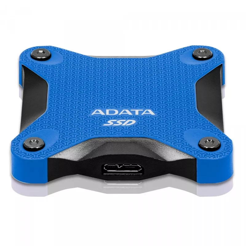 Ulkoinen SSD ADATA SD620 512 GB, USB 3.2 Gen 2 Micro-USB B, sininen, silikonikotelo, iskunkestävä