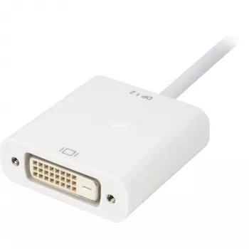 DisplayPort-DVI-adapterikaapeli Sharkoon 0,15 m valkoinen — DisplayPort 1.2 - DVI