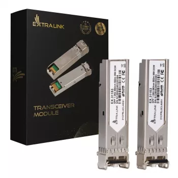 SFP-moduuli Extralink 1,25 Gbit/s LC/UPC 850 nm 550 m monimuotokuitu (2 kpl:n pakkaus)