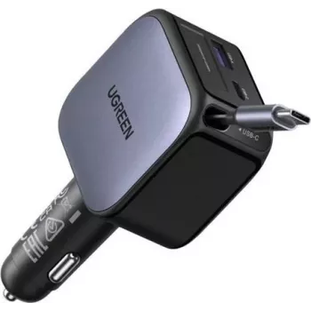 Autolaturi UGREEN Fast Car Charger 2-Port 60W (55212B) – 2-porttinen 60W USB-autolaturi