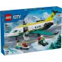 LEGO City pelastuslentokone 60465 – pieni pelastuslentokoneen rakennussarja, 403 osaa, 4 minihahmoa, ikä 6+