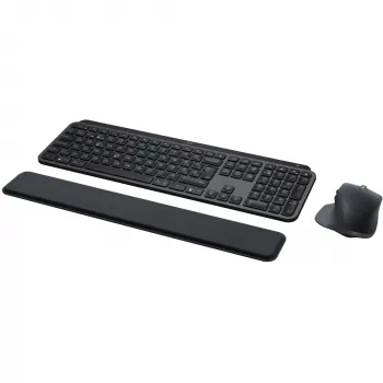 Logitech MX Keys S Combo näppäimistö hiiri sisältyy toimisto RF langaton + Bluetooth QWERTZ sveitsiläinen grafiitti