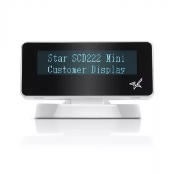 Näyttö Star Micronics SCD222U 20 merkkiä USB 2.0 valkoinen