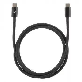 Kaapeli - USB C / USB C - 2M 100W - pehmeä laukku