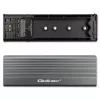 Qoltec kotelo M.2 SATA (NGFF) -SSD-levylle, USB-C