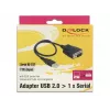 DeLOCK 62958 USB–RS-232-sovitin, USB Type-A, musta