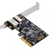 SilverStone ECU03 - USB-sovitin - PCIe 2,0 x2 Low Profile - USB-C 3,1 x 1 + USB-C x 1 (SST-ECU03)
