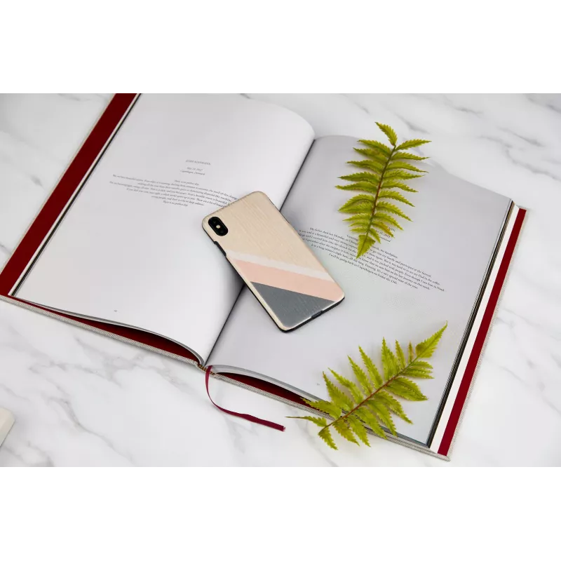 Älypuhelinkotelo man and wood iPhone XS Max – pinkki puku, musta