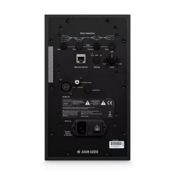 ADAM AUDIO A4V -studiomonitorit musta, 2-tie, 90 W RMS, 4 tuuman bassokaiutin, LED-näyttö, rack-asennettava
