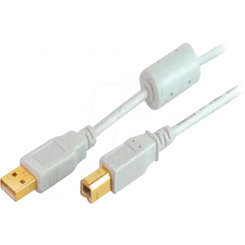 USB-kaapeli USB 2.0 ShiverPeaks BS77022 1,8 m harmaa