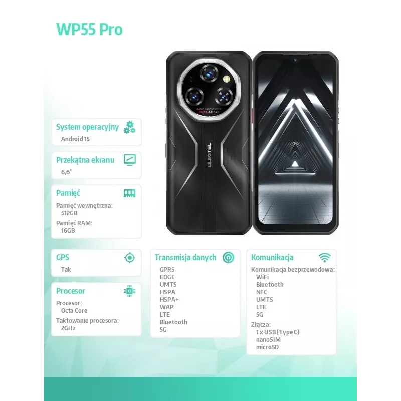 Älypuhelin Oukitel WP55Pro 6,6