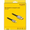 Delock - DisplayPort-kaapeli - Mini DisplayPort (M) - DisplayPort (M) - DisplayPort 1.4 - 3,0 m - tukee 8K 60 Hz - musta, harmaa (81093)