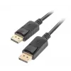 Lanberg DisplayPort-kaapeli 19 Pin V1.2 4K, 1M | CA-DPDP-10CC-0010-BK | DisplayPort - DisplayPort