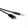 ROLINE sovitin USB-C - stereoplugi - USB-C uros käännettävä stereo mini-plug uros