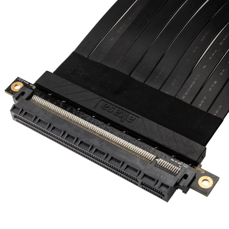 Riser-kaapeli Akasa RISER musta X2 Premium PCIe 3.0 x16 20 cm