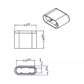 Liitinsuojus DeLOCK 64008 USB Type-C musta