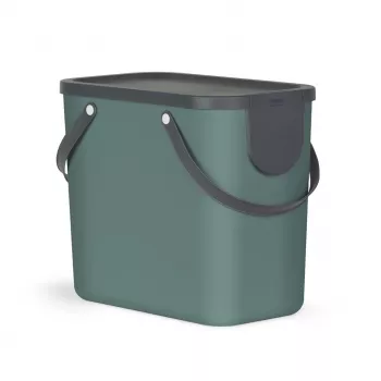 rotho Albula 25 l suorakaiteen muotoinen säilytyslaatikko, tummanvihreä, teknopolymeeri, 400×235×340 mm