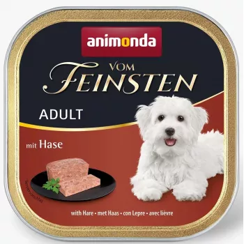 Märkäruoka koirille animonda ANIMONDA Vom Feinsten MIT KANINCHEN nauta sika kani Adult 150 g, viljaton, minirodut