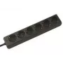 Jatkojohto Bachmann 381.141S 1.5m 6 AC Outlets musta