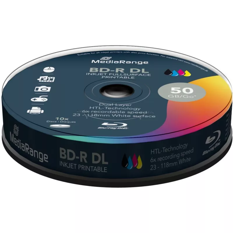 BD-R MediaRange MR509 50GB 10 kpl