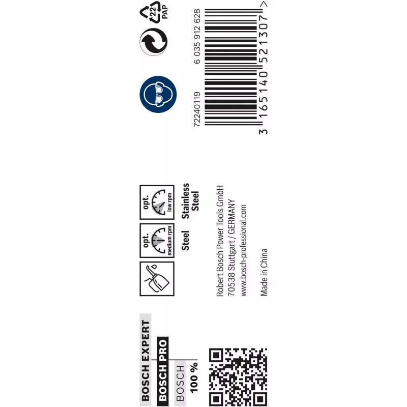 Kierrepoporat koboltti Bosch 2608585895 HSS 5-osainen sarja