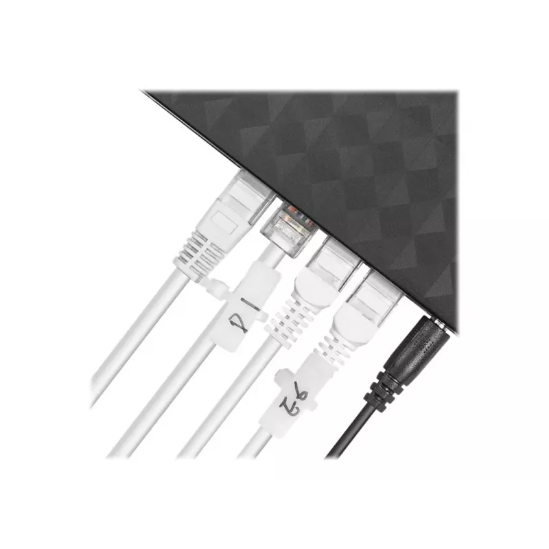 Kaapelikiinnike merkintäkentällä (vaaka) - pituus 100 mm - leveys 2,5 mm