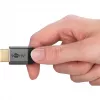 Plus High-Speed-HDMI-kaapeli Ethernetillä, 4K @ 60Hz harmaa, 0,5 metriä