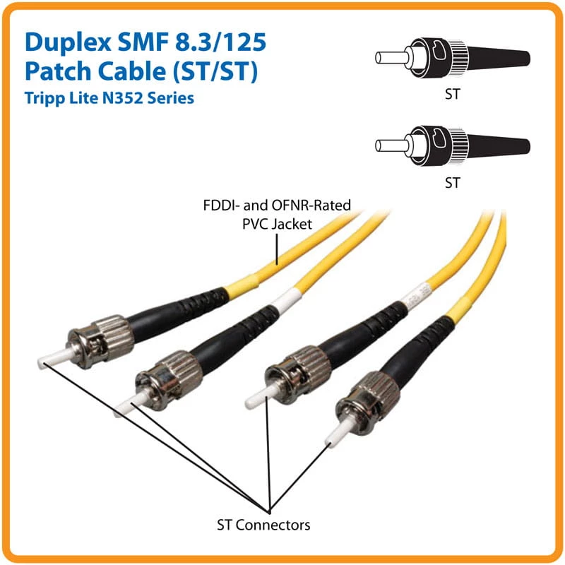Tripp Eaton Tripp Lite Series Duplex Singlemode 9/125 kuitu-patchkaapeli (ST/ST)