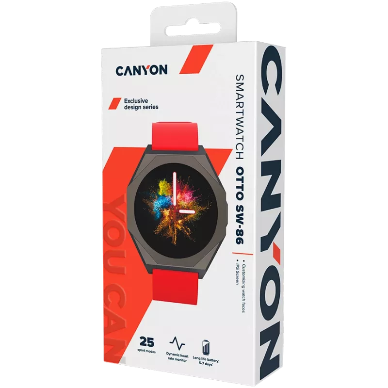 CANYON älykello Otto SW-86 punainen