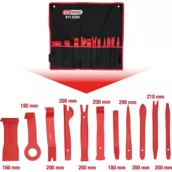 Muovikiilasarja ks tools MASTER 11-osainen 911.8205