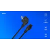 Savio CL-158 virtajohto IEC C5 – C/E/F-pistoke, 3 m, musta
