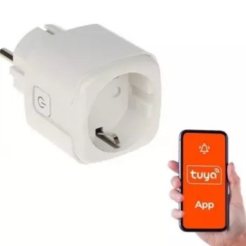 Älypistoke GENWAY ATLO-P1-TUYA — Wi‑Fi-älypistorasia, etäohjaus Tuya-sovelluksella, yksittäispistorasia