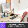 Logitech Wireless Combo MK220 - näppäimistö-hiirisarja - langaton - 2,4 GHz - italialainen - tummanharmaa (920-003721)