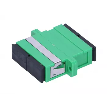 Extralink SC/APC duplex-sovitin, yksimuotokuitu, vihreä