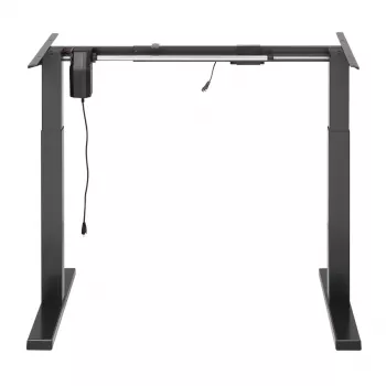 Ergo Office korkeussäädettävä sähkötyöpöytä, harmaa, max. korkeus 123 cm, 80 kg - ilman pöytälevyä, seisoma- ja istumatyöhön, ER-433