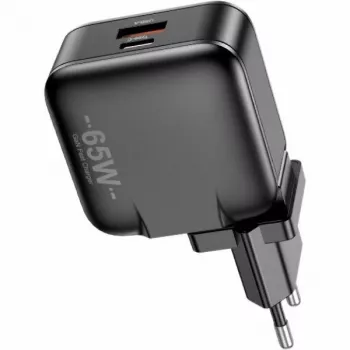 Laturi GaN 65W USB+USB -C EU+US