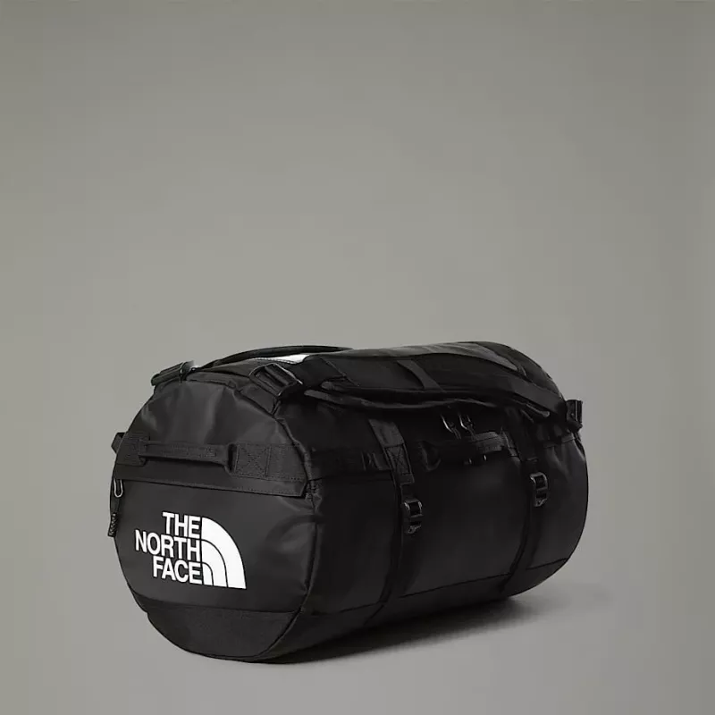 Duffel bag The North Face Base Camp S — 50 L, nailon/polyesteri, musta/valkoinen