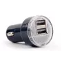 Autolaturi Gembird EG-U2C2A-CAR-02, 12–24V tulo, 5V/2,1A lähtö, 2× USB 2.0, musta