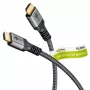 Plus High-Speed-HDMI-kaapeli Ethernetillä, 4K @ 60Hz (harmaa, 15 metriä)