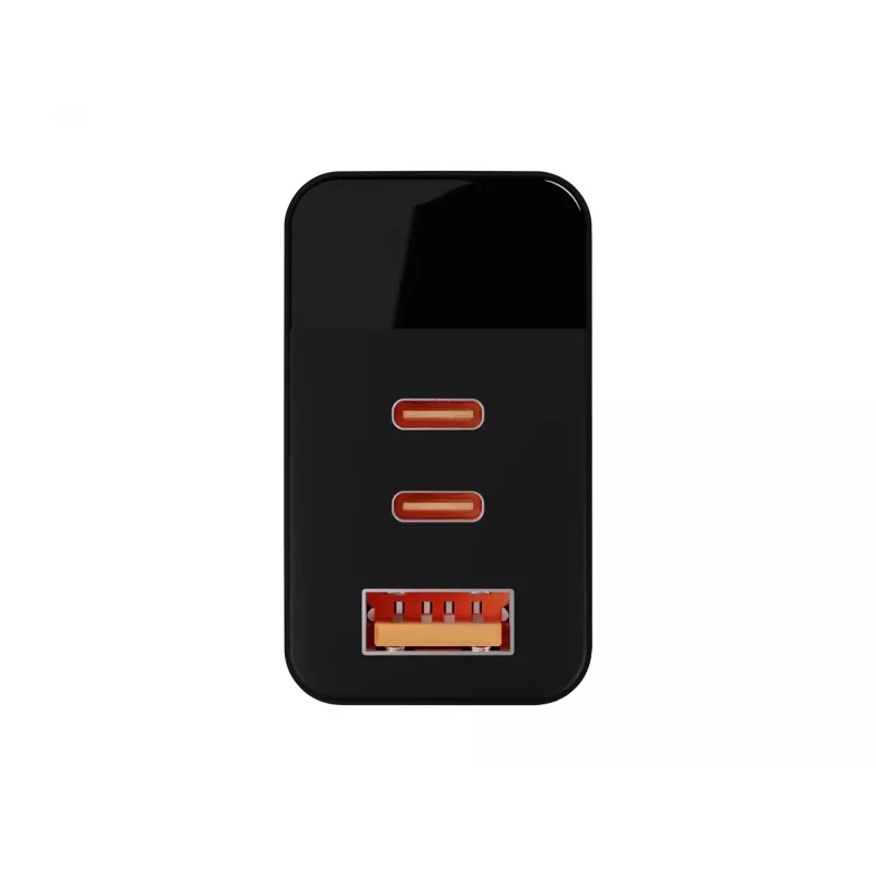 LCD-seinälaturi USB-pistorasia + USB-Cx2 PD 65W GAN musta wattimittari