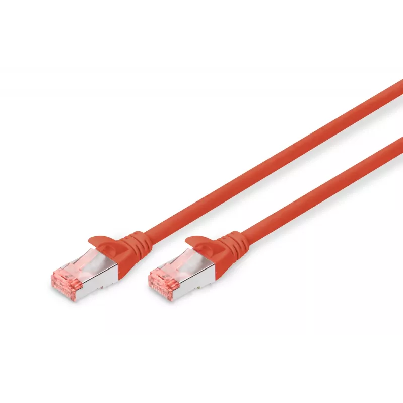 Verkkokaapeli Digitus CAT 6 S/FTP DK-1644-005/R 0,5 m punainen