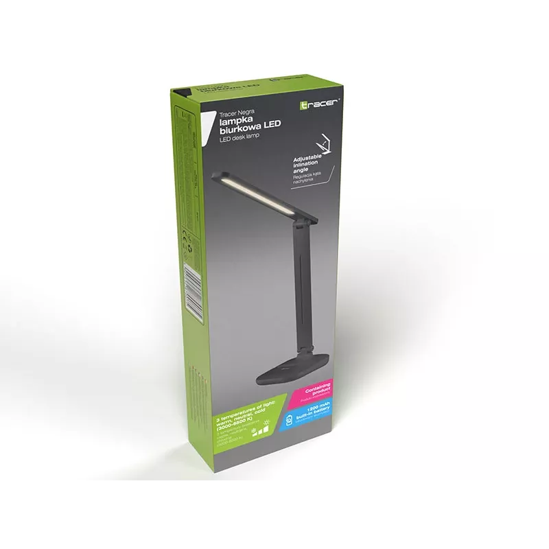 Tracer LED-työpöytälamppu Negra musta TRAOSW47185